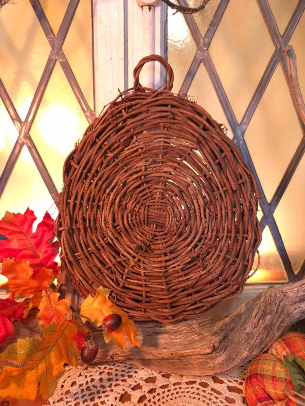 Hearth Happenings π π§ββοΈ Oval Woven Vine Basket Wall Decor - Picture 9 of 11